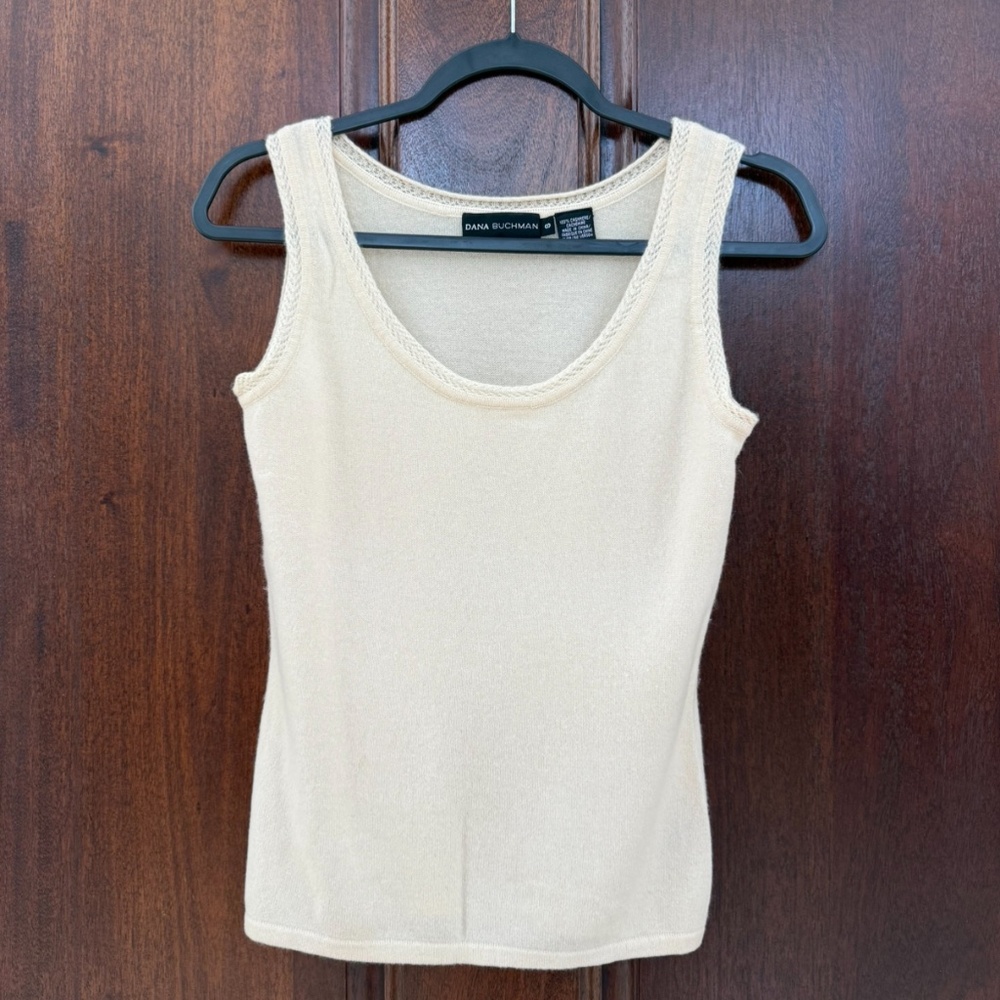 Dana Buchman Cream Knit 100% Cashmere – Elegant & Versatile